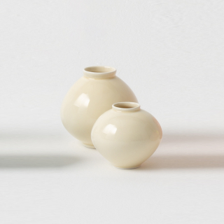 임진호작가 달항아리 컬러미니세트(소/중) 2P세트_아이보리선물,외국인선물,해외선물,지인선물,작품선물