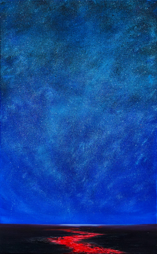 붉은갯벌의 밤하늘 - 한임수